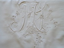Grand drap brodé d'occasion  Saint-Caprais-de-Bordeaux