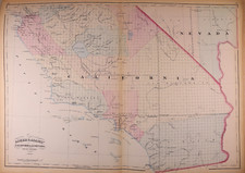 Dated 1872 map for sale  San Antonio