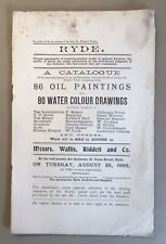 Antique oil watercolour for sale  RYDE