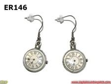 Steampunk earrings watch for sale  BRADFORD