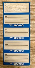 Boac anciennes étiquettes d'occasion  Nanterre