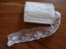Métrage dentelle tulle d'occasion  Senozan