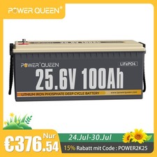 24V 100Ah LiFePO4 Bateria litowa z BMS 2560Wh do Solar Off-Grid, używany na sprzedaż  Wysyłka do Poland