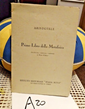 Aristotele primo libro usato  Genova