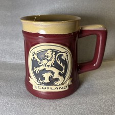 Caneca escocesa exclusiva em relevo leão desenfreado cerâmica quente fria grés 500ml vermelha comprar usado  Enviando para Brazil