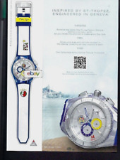 SWATCH WATCH CO GAME DAY TECHNO MARINE BRAZIL SOCCER & ST TROPEZ AD-WATCH EXPERIMENTE-ME comprar usado  Enviando para Brazil