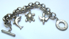 Bracelet gourmette maillons d'occasion  Perros-Guirec