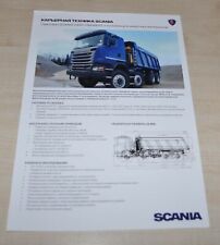 Folheto de especificação de despejo de mineração Scania Truck G440 8×8 KH-Kipper Prospekt RU comprar usado  Enviando para Brazil