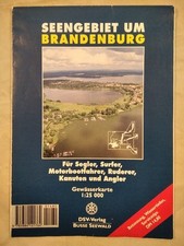 Seengebiet um Brandenburg - Gewässerkarte 1:25.000. Ciesla, Werner, Rudolph Sack na sprzedaż  Wysyłka do Poland