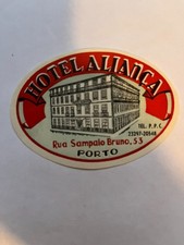 Adesivo vintage HOTEL ALIANCA Porto, Portugal comprar usado  Enviando para Brazil