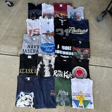 Lote de camisetas costuradas individuais vintage Y2K 20 peças natureza atacado comprar usado  Enviando para Brazil