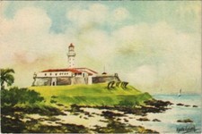 CPA AK Salvador de Bahia Farol da Barra BRAZIL (1085237), usado comprar usado  Enviando para Brazil