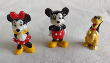 Estatuetas vintage de porcelana óssea em miniatura de Mickey, Minnie e Pluto da Disney comprar usado  Enviando para Brazil
