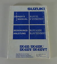 Operating instructions suzuki d'occasion  Expédié en Belgium