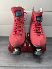 Patins Sure-Grip Boardwalk camurça vermelha EUA 6 UE 38, usado comprar usado Patins Sure-Grip Boardwalk camurça vermelha EUA 6 UE 38, usado comprar usado  Enviando para Brazil