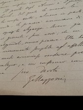 Elegante lettera autografa usato  Trani