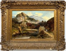 Antique painting riverscape for sale  HASSOCKS