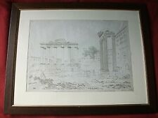 SIMONE POMARDI-"Tempio Giunone Moneta e Giove Tonante". Acquaforte, Roma 1817 comprar usado  Enviando para Brazil