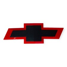 Chevrolet Silverado conjunto de 2 emblema premium preto vermelho grade dianteira e tampa da caçamba, usado comprar usado  Enviando para Brazil