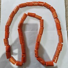 Red coral necklace for sale  LONDON