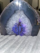 Agate bookends for sale  BURY