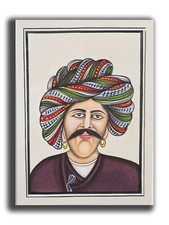 Retrato De Villager Viejo Pintura Miniatura Hecha A Mano 5.5 X 4 En "PN1052" comprar usado  Enviando para Brazil