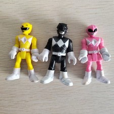 lote de 3 peças Imaginext Power Rangers rosa amarelo preto Ranger comprar usado  Enviando para Brazil