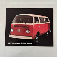 1973 Volkswagen VW Station Wagon Bus Van Folheto de Vendas Publicidade Vintage comprar usado  Enviando para Brazil