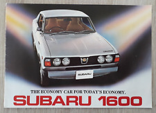 Subaru 1600 brochure for sale  BOURNE