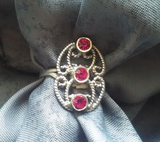 Viktorianischer ring silber gebraucht kaufen  München