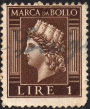 Italia luogotenenza 1945 usato  Firenze