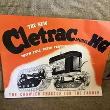 Cletrac crawler brochure for sale  Stanford
