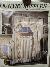Country ruffled curtains for sale  Port Saint Lucie