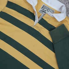 Camisa cropped listrada rugby Ralph Lauren verde ouro colarinho branco feminina G retrabalho comprar usado  Enviando para Brazil