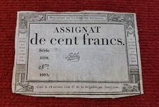 Assignat francs 1793 d'occasion  Le Havre-