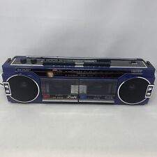 Gravador cassete rádio estéreo vintage Sharp Boombox WQ 276 azul testado funcionando comprar usado  Enviando para Brazil