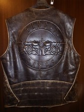 Colete de Couro Speedware por Hein Gericke Guns n' Roses 1994 Retrô Vintage! M comprar usado  Enviando para Brazil