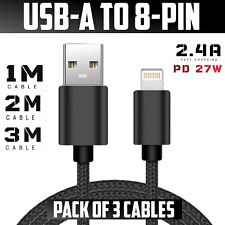 Usb cable braided for sale  OLDHAM