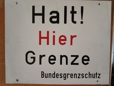 Grenzschild bgs riginal gebraucht kaufen  Eisenach