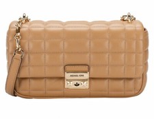 Michael Kors Torba Torebka Tribeca Duży łańcuszek Na ramię Skóra P. Orzeszki ziemne Nowa na sprzedaż  Wysyłka do Poland