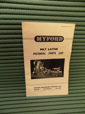Myford pictorial parts for sale  WELLINGBOROUGH