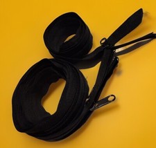 Black chunky zips for sale  MONTROSE