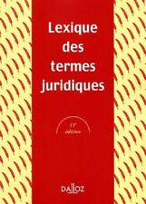 Termes juridiques lexique d'occasion  Hennebont