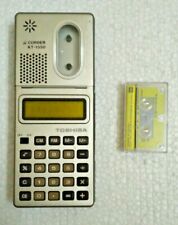 GRABADORA TOSHIBA KT-1350 DE COLECCIÓN CON CALCULADORA Y CINTA DE 30 MINUTOS HACER JAPÓN segunda mano  Embacar hacia Mexico