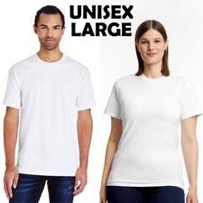 Camiseta branca lisa GRANDE macia penteada Ringspun durável peso pesado top H QUALIDADE comprar usado  Enviando para Brazil