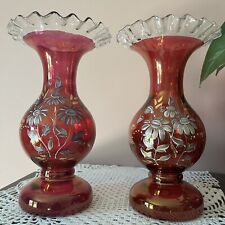 Pair antique cranberry for sale  Columbia