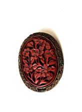 Victorian cinnabar carved for sale  BRIGHTON
