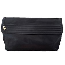 Bolsa de mão Christian Dior couro preto bolsa de mão bolsa de noite vintage comprar usado  Enviando para Brazil