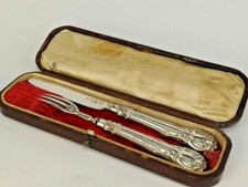 Conjunto de talheres infantis vitorianos de prata 1846 em sua caixa original comprar usado  Enviando para Brazil