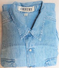 Chemise jean country d'occasion  Paris-